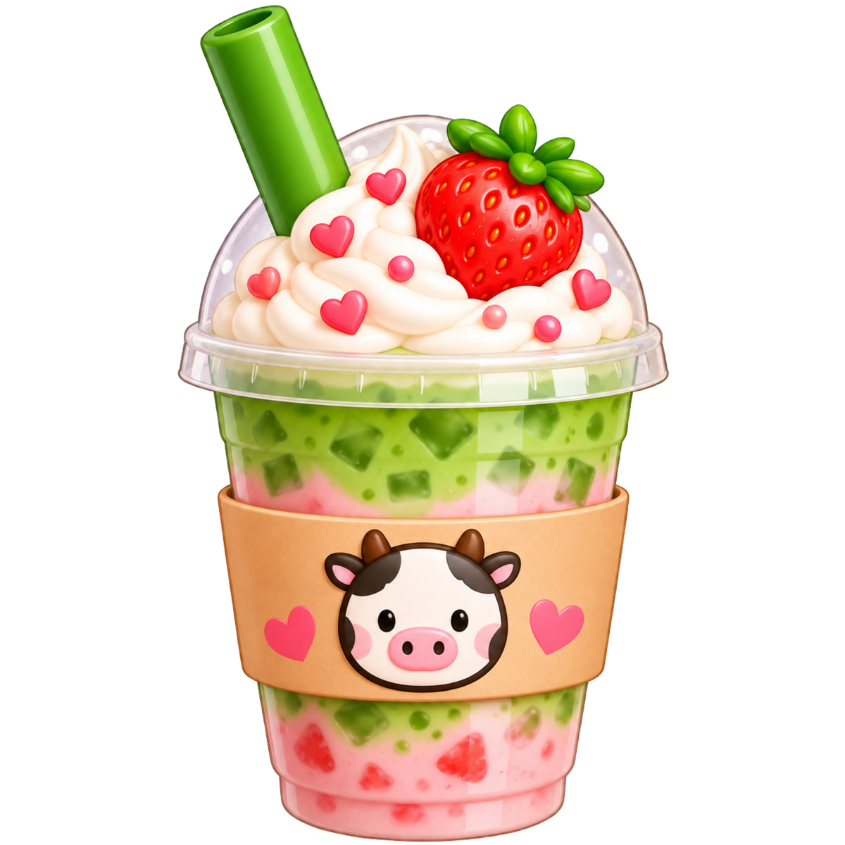 Missy Moo Cow Mini Bun Sticker Single