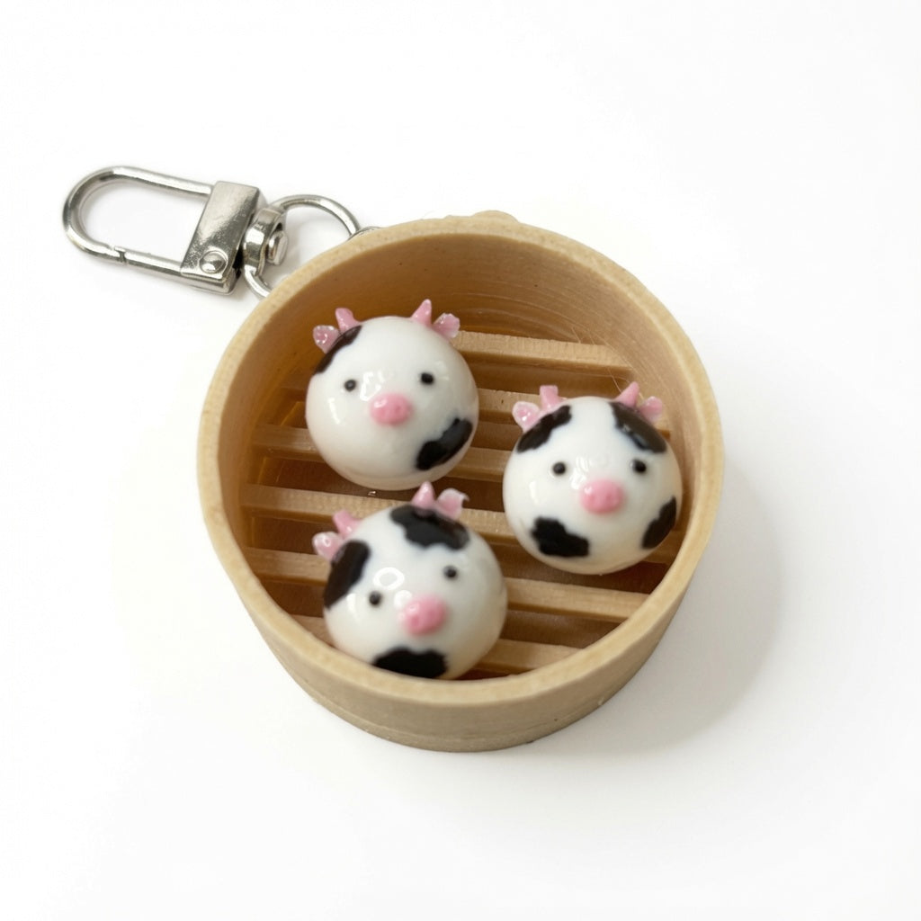 Dim Sum Clicker Keychain