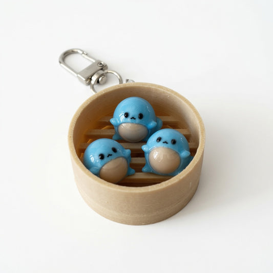 Squirt Dim Sum Basket Keychain