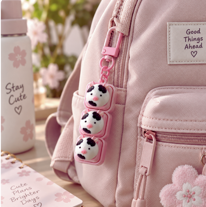 Missy Moo Cow Mini Bun Chunky Fidget Clicker