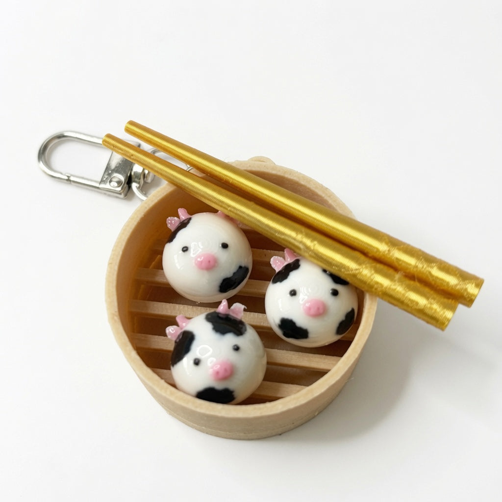 Build Your Own Dim Sum Clicker Keychain