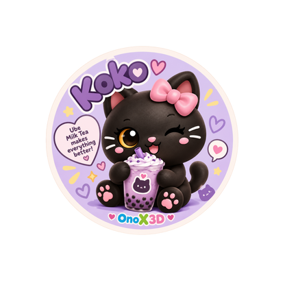Koko Mini Bun 3-Sticker Pack