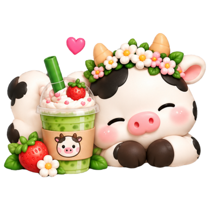 Missy Moo Cow Mini Bun 5-Sticker Pack