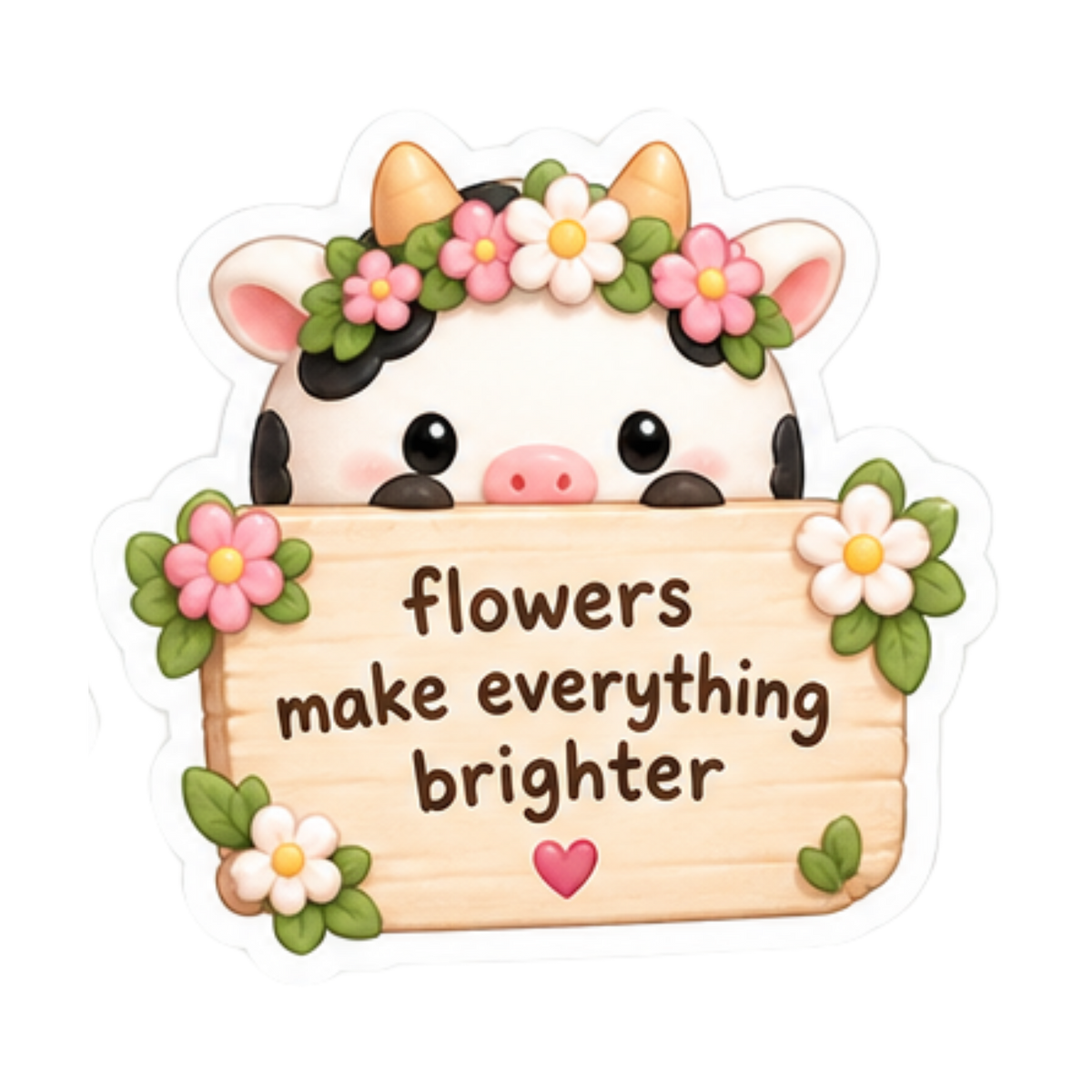 Missy Moo Cow Mini Bun 5-Sticker Pack