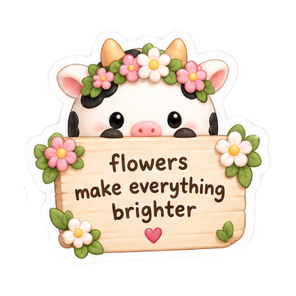 Missy Moo Cow Mini Bun 5-Sticker Pack