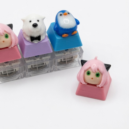 Mini Bun Squad Click & Glow Keychain