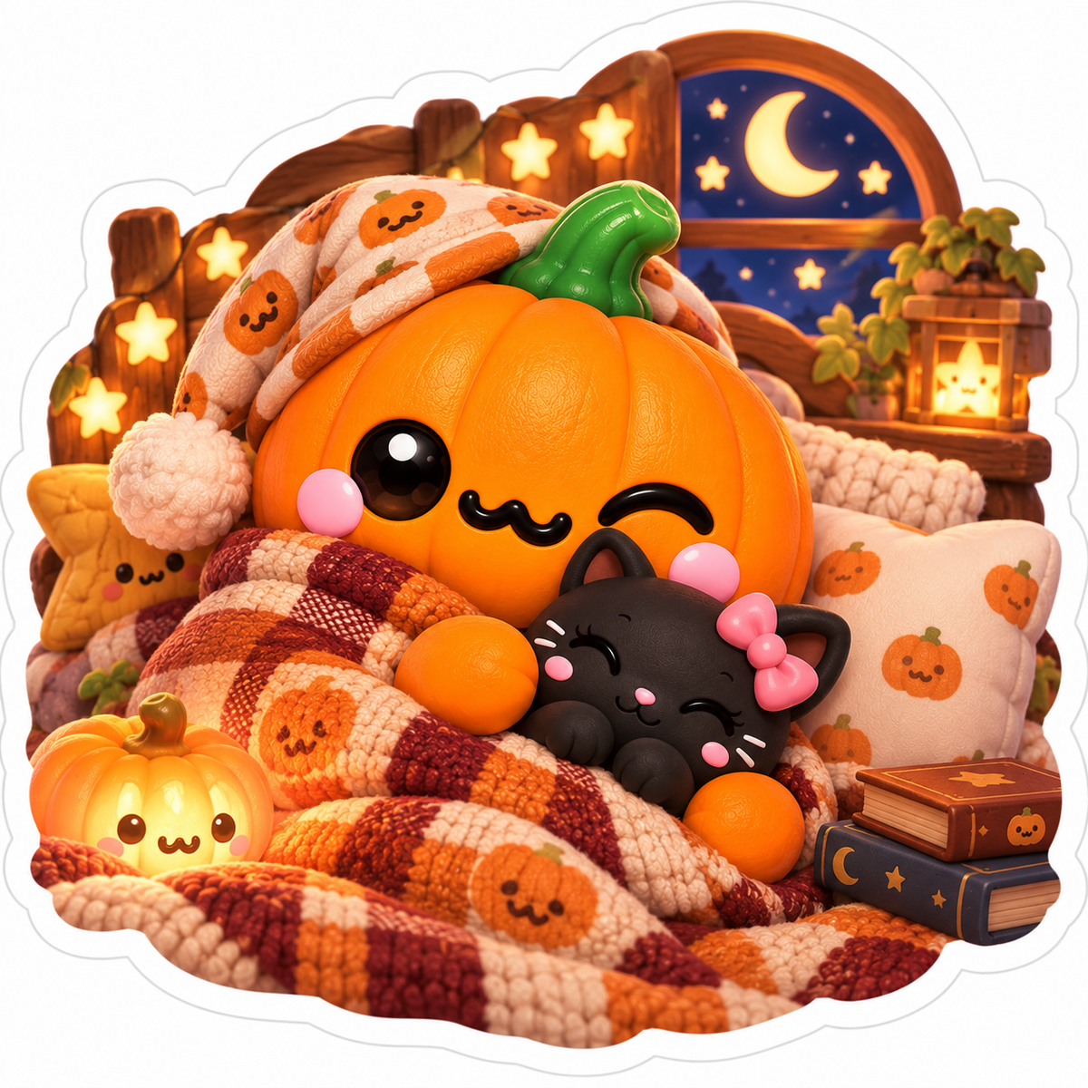 Peter Pumpkin Bun 5-Sticker Pack