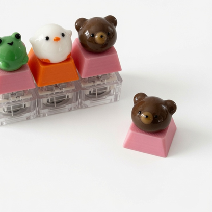 Mini Bun Squad Click & Glow Keychain