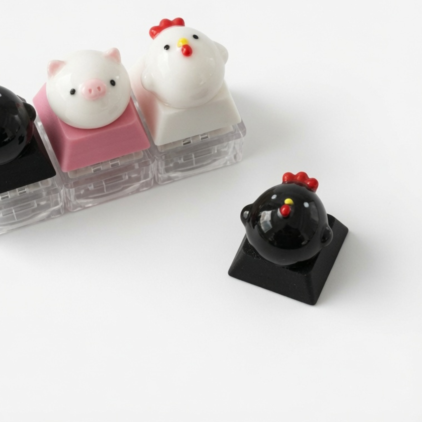 Mini Bun Squad Click & Glow Keychain