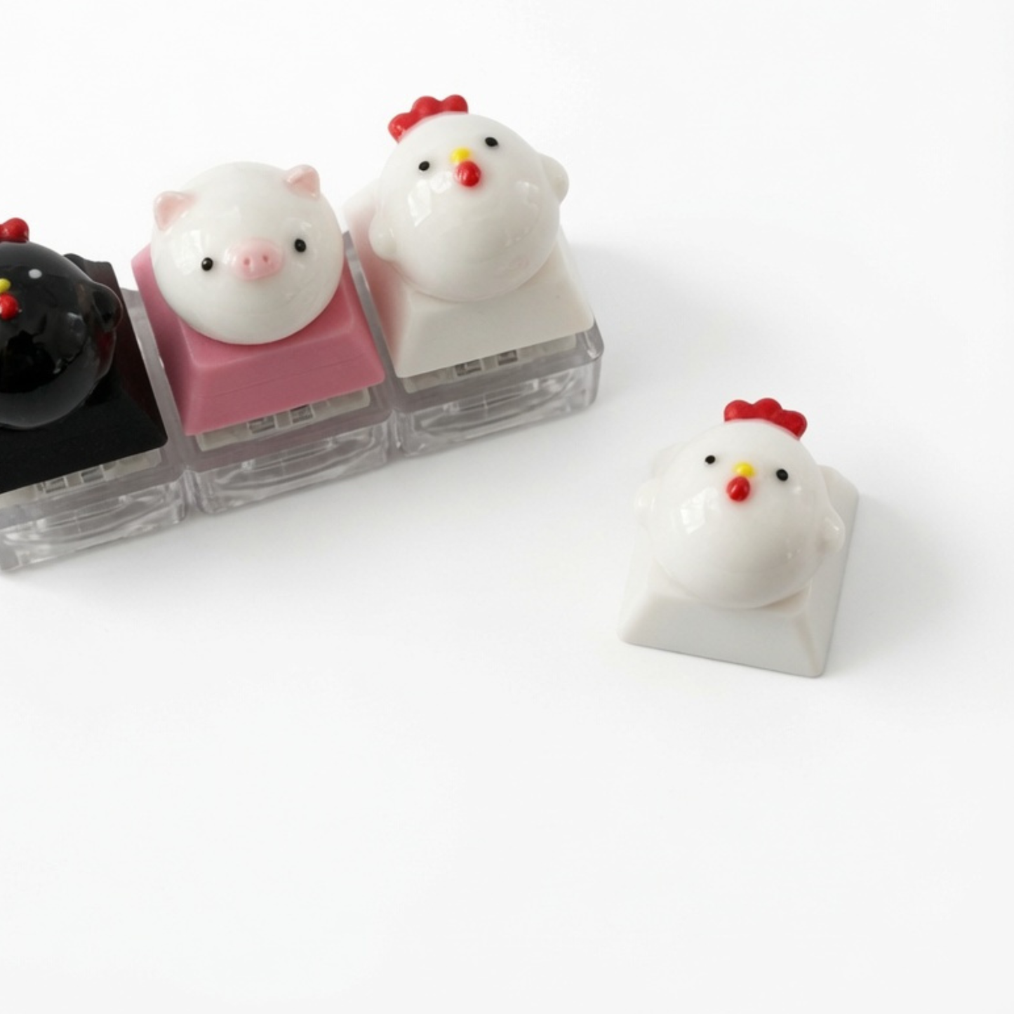 Mini Bun Squad Click & Glow Keychain
