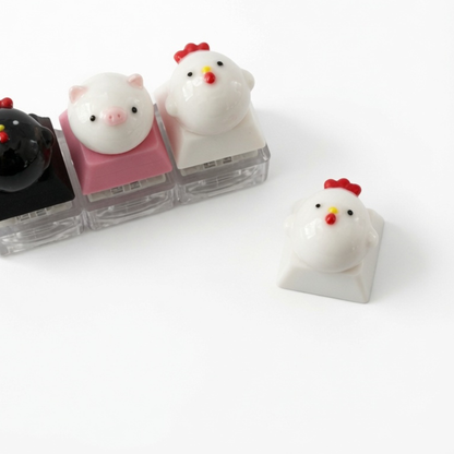 Mini Bun Squad Click & Glow Keychain