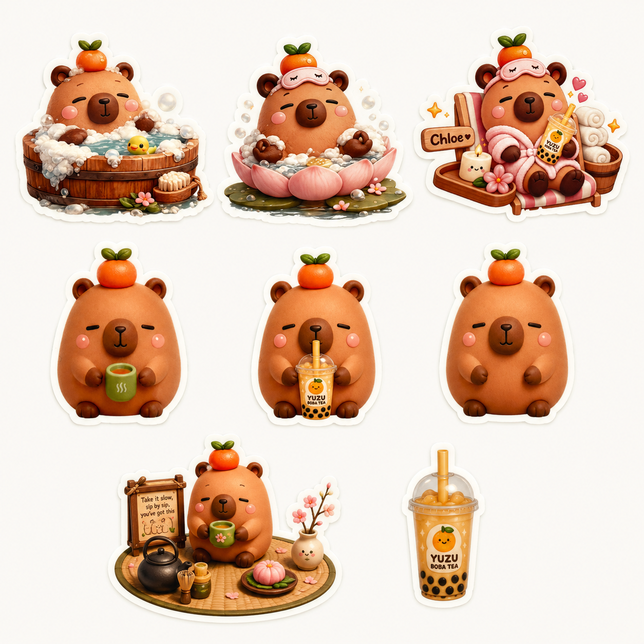 Mini Bun Sticker Single