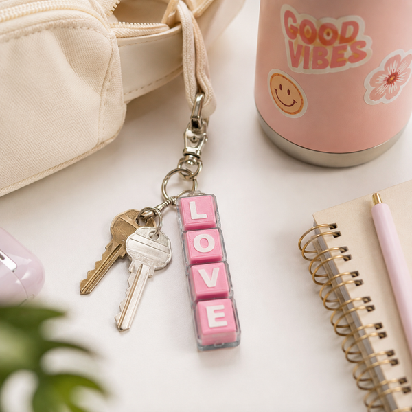 Build Your Own Click & Glow 4 Letter Keychain