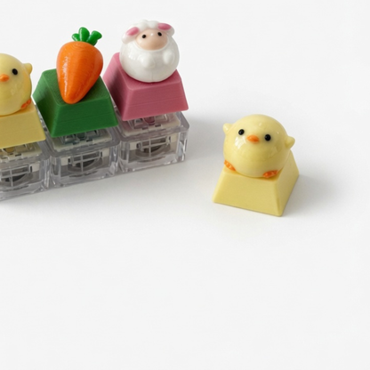 Mini Bun Squad Click & Glow Keychain