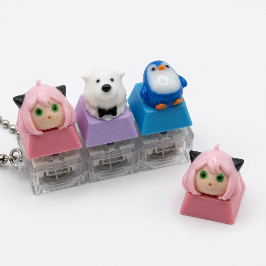 Mini Bun Trio Click & Glow Keychain