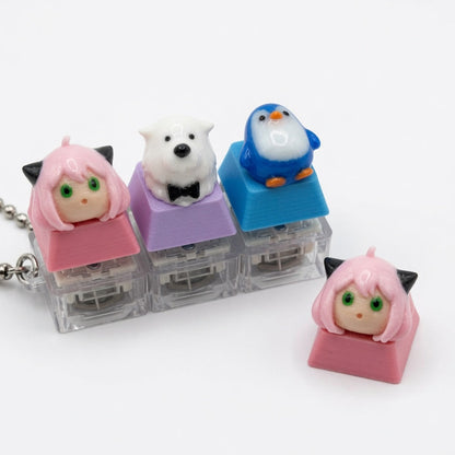 Mini Bun Trio Click & Glow Keychain