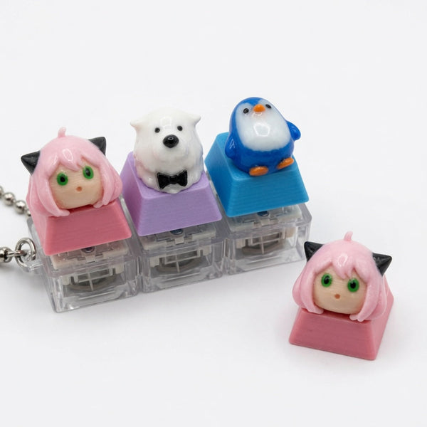 Mini Bun Trio Click & Glow Keychain