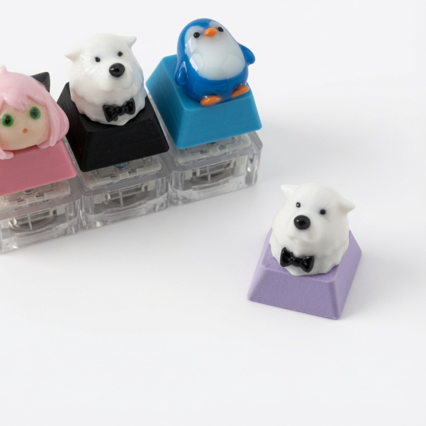 Mini Bun Squad Click & Glow Keychain