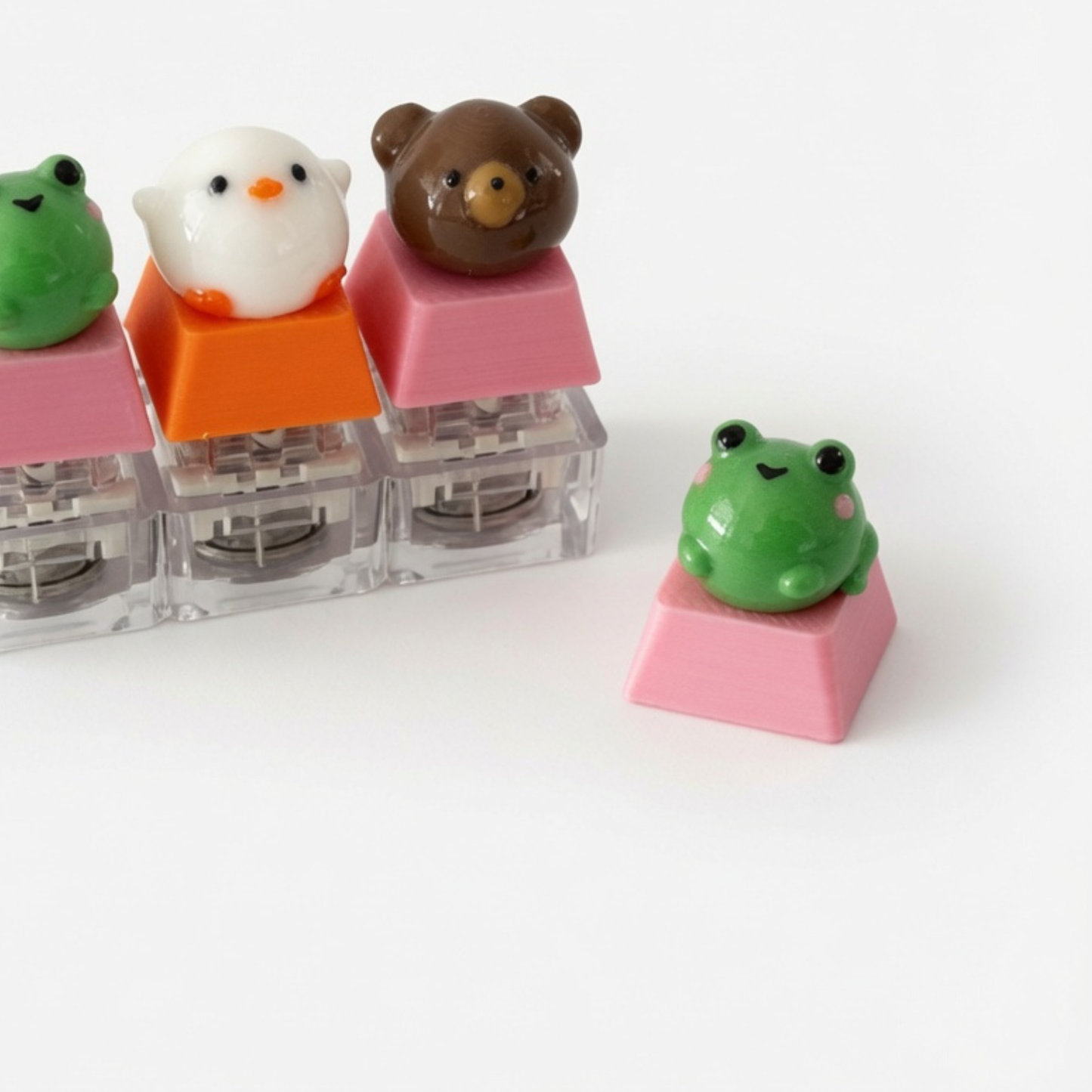 Mini Bun Squad Click & Glow Keychain