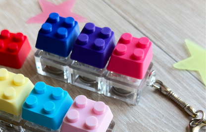 Fun Colored 3-Click Brick Click & Glow Keychain