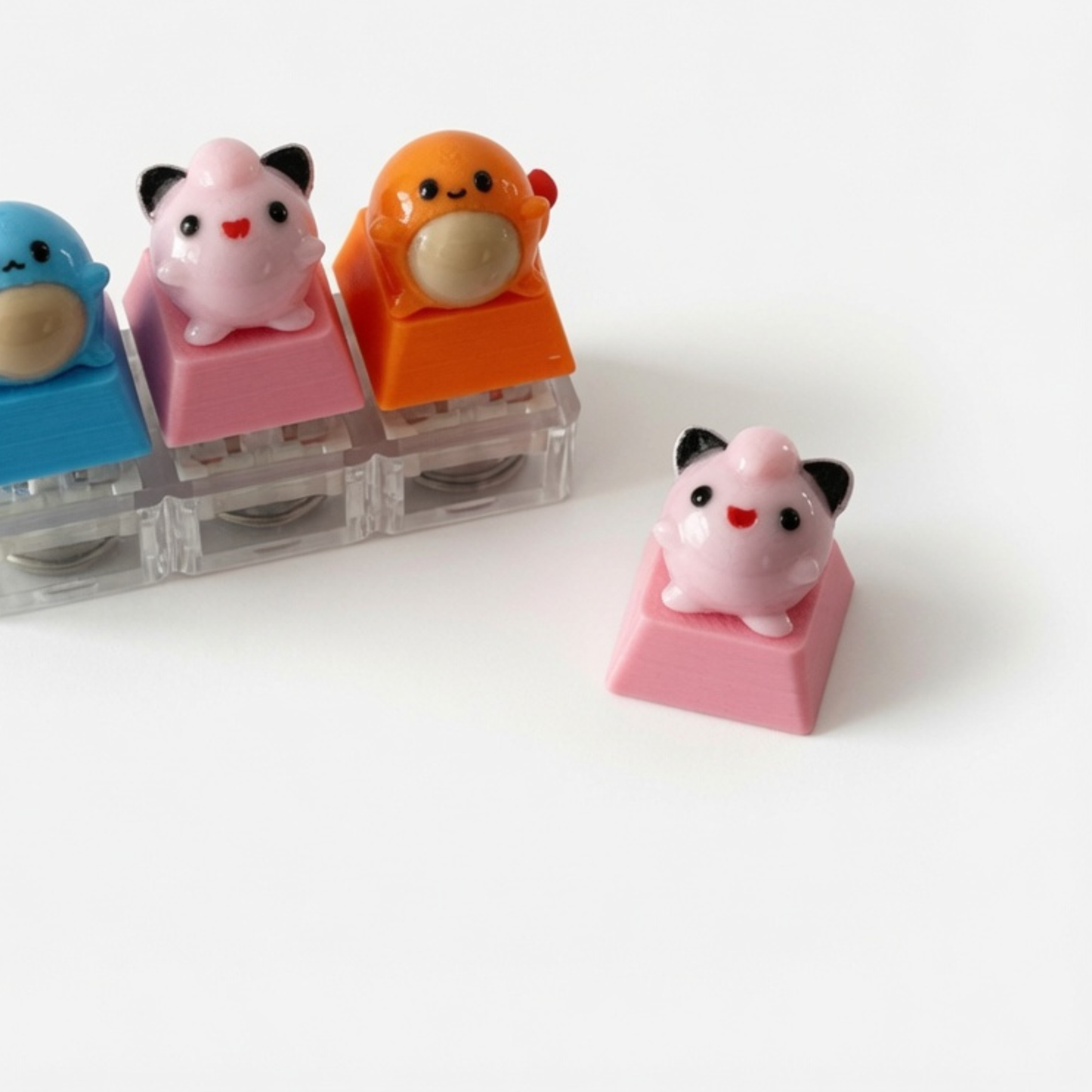 Mini Bun Squad Click & Glow Keychain