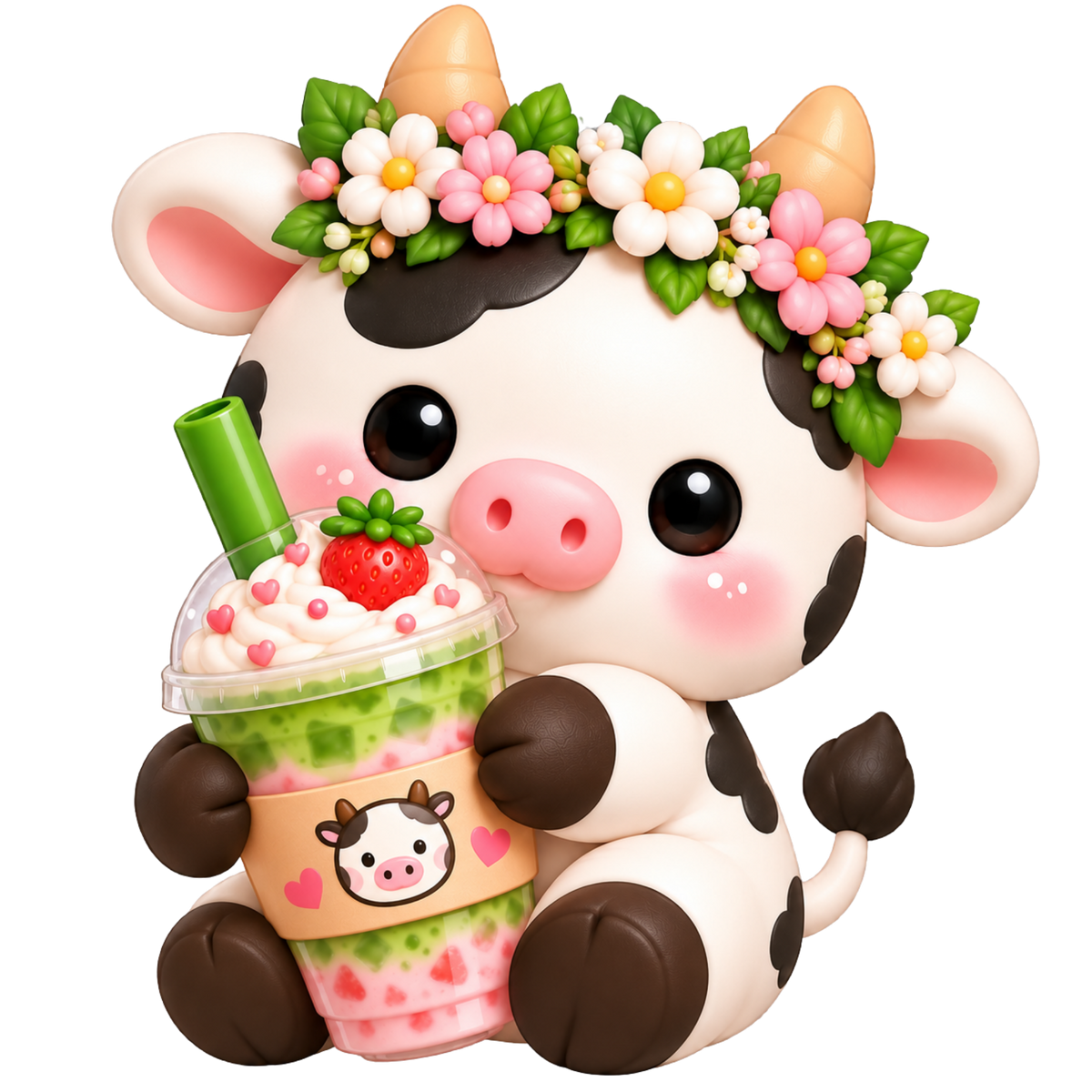 Missy Moo Cow Mini Bun 5-Sticker Pack