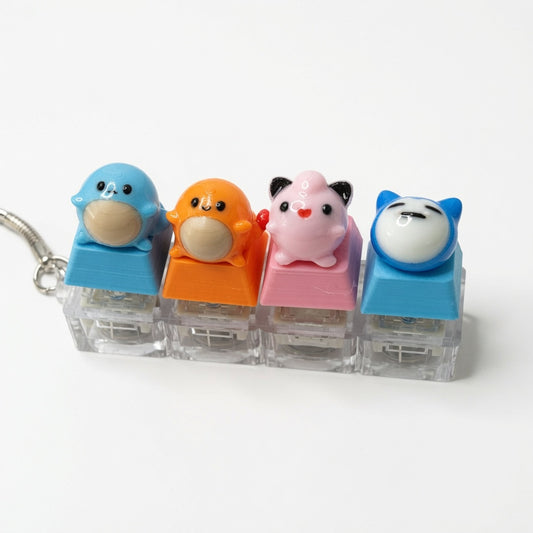 Mini Bun Squad Click & Glow Keychain