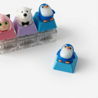 Mini Bun Squad Click & Glow Keychain