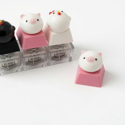 Mini Bun Squad Click & Glow Keychain