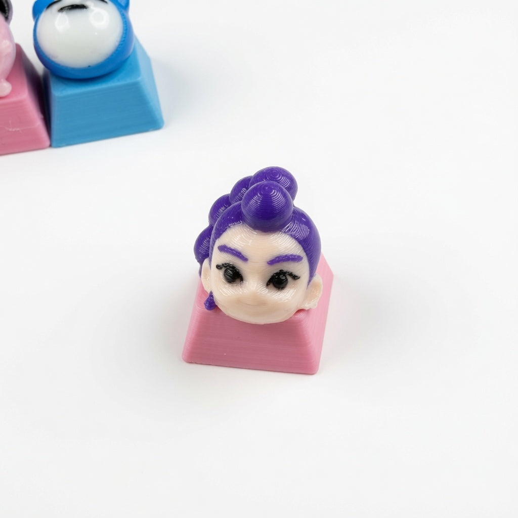 Mini Bun Squad Click & Glow Keychain