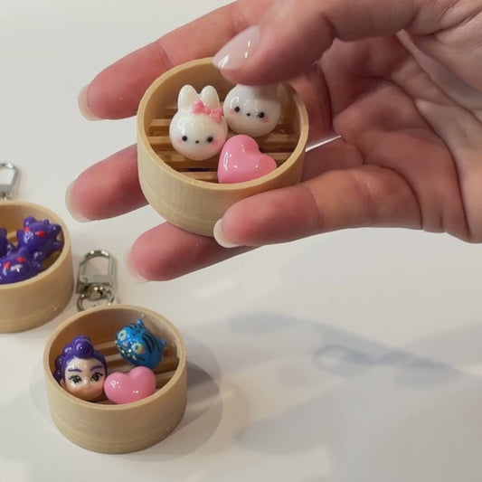 Dim Sum Clicker Keychain