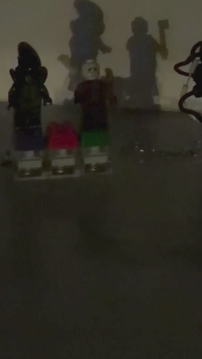 Fun Colored 3-Click Brick Click & Glow Keychain