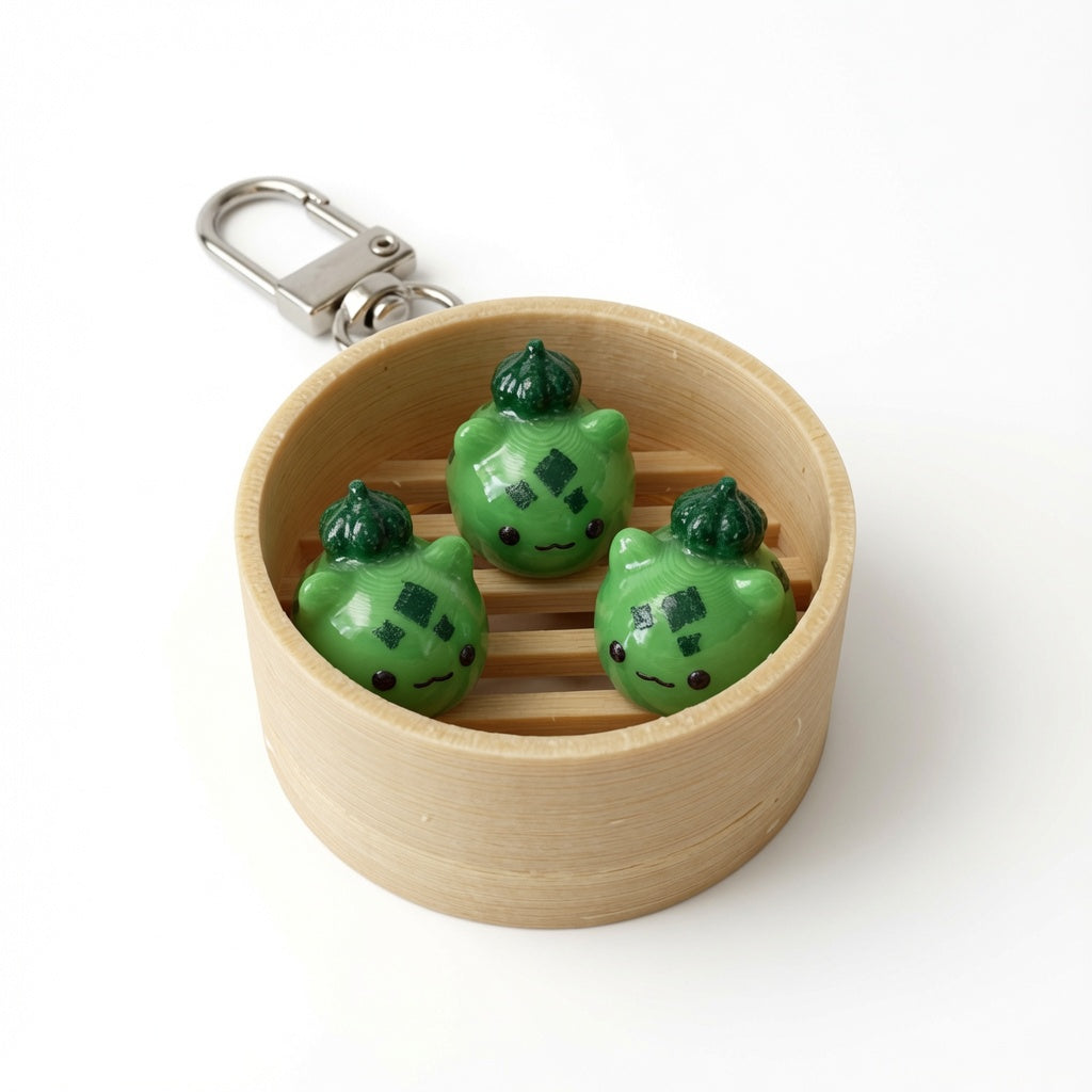 Sprout Dim Sum Basket Keychain